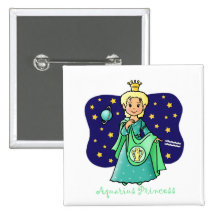 Aquarius Princess Button