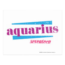 Aquarius Purple Post Card
