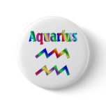 Aquarius Rainbow Pinback Buttons