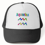 Aquarius Rainbow Trucker Hat
