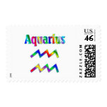 Aquarius Rainbow Postage Stamp