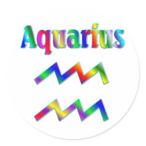 Aquarius Rainbow stickers