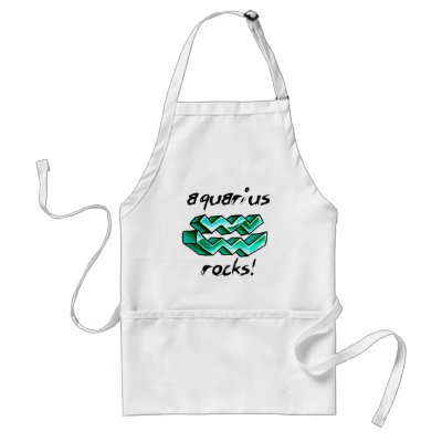 Aquarius Sign design! Aprons by angeria