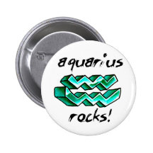 Aquarius Sign design! Buttons