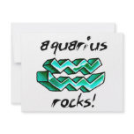 Aquarius Sign design! Personalized Invitations