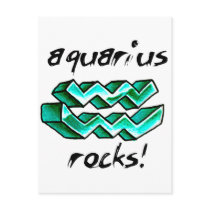 Aquarius Sign design! postcards