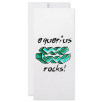 Aquarius Sign design! Customized Rack Card