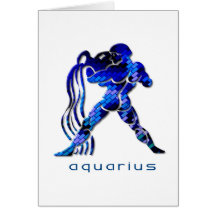Aquarius Sign Greeting Card