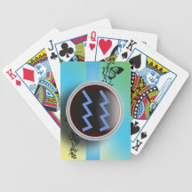Aquarius Sign Playing Cards