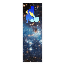Aquarius Silhouette Bookmark Cards business cards