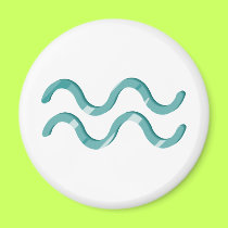Aquarius symbol magnets