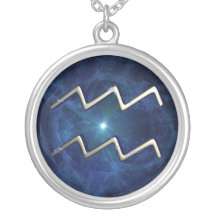 Aquarius symbol pendants