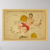 Aquarius  - Vintage Sign of the Zodiac Image Print