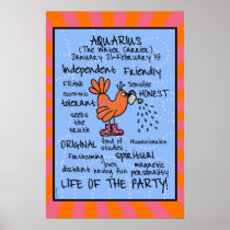 Aquarius wordcloud poster
