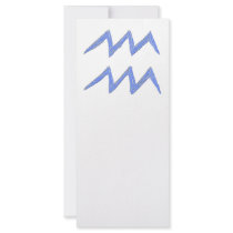 Aquarius. Zodiac Astrology Sign. Blue. Personalized Rack Card
