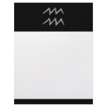 Aquarius. Zodiac Astrology Sign. Letterhead