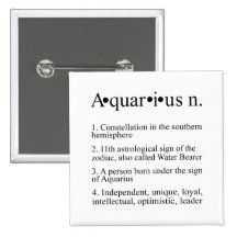 Aquarius Zodiac Definition Buttons