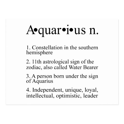 aquarius zodiac definition postcard zazzle aquarius zodiac definition postcard zazzle