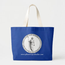 Aquarius Zodiac on Dark Bag