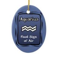 Aquarius Zodiac ornament ornament