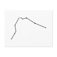 Aquarius Zodiac Postcard