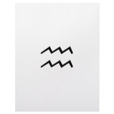 Aquarius - Zodiac Sign Custom Letterhead by oakley56fila