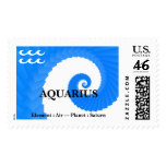 Aquarius Zodiac Sign Postage Stamp