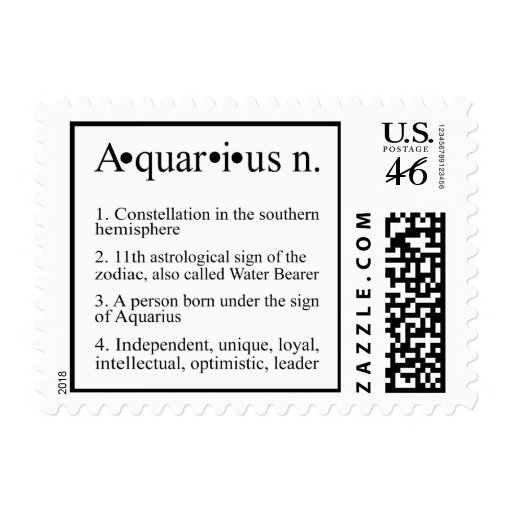 Aquarius Zodiac Sign Postage Stamps