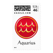 Aquarius - Zodiac Signs postage