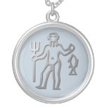 Aquarius Zodiac Star Sign In Light Silver Jewelry necklaces