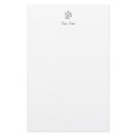 Aquarius Zodiac Star Sign In Light Silver Letter Customized Stationery