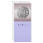 Aquarius Zodiac Star Sign Premium Silver Customized Rack Card