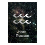Aquarius Zodiac Star Sign Universe Business Cards