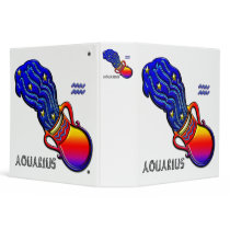 Aquarius Zodiac Symbol Art Binders