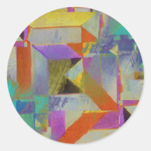 Aquasquares Round Sticker