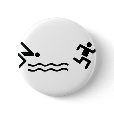 aquathlon black icon pins by Tomaniac
