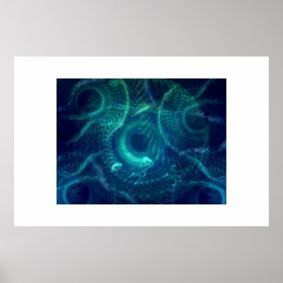 Aquatic Food Chain Print by oliverart