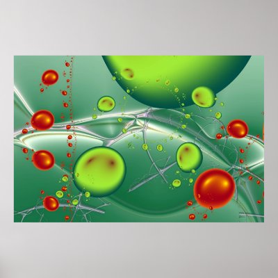Aquatic landscape. poster by vilhei