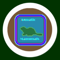 Aquatic Mammals - Nature Lovers Favorite stickers by doonagiri Aquatic Mammals - Nature Lovers Favorite stickers