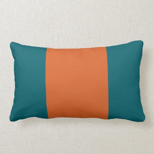 Aquatic Orange Lumbar Pillow Zazzle