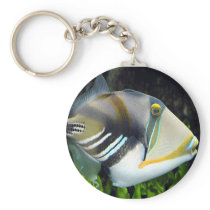aquatic scenes trigger fish keychain
