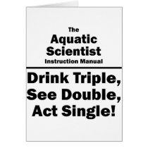 aquatic scientist greeting cards
