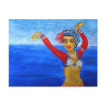 Aquatic Tribe Dancer postcards by AnnabelleKay Aquatic Tribe Dancer postcards