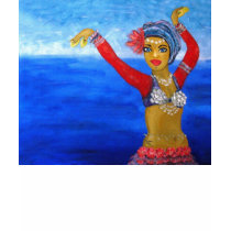 Aquatic Tribe Dancer t-shirts by AnnabelleKay Aquatic Tribe Dancer t-shirts