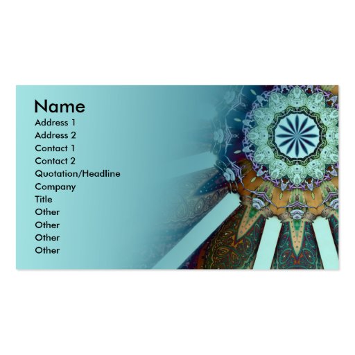 AquaTribe Business Card (front side)