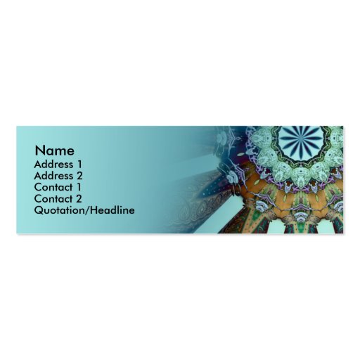 AquaTribe Profile Card Business Card (front side)