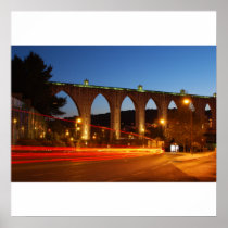 Aqueduct of the Free Waters in Lisbon (car motion) Print