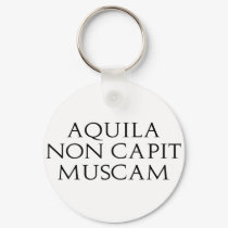 Aquila Non Capit Muscam keychains by alternateworlds Aquila Non Capit Muscam keychains