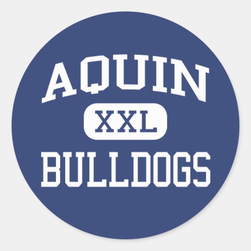 Aquin - Bulldogs - Catholic - Freeport Illinois Round Stickers