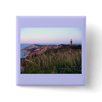 Aquinnah Sunset and Lighthouse Button